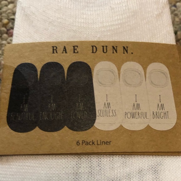 🆕 Rae Dunn Powerful Liner Socks 6 Pack - Picture 7 of 8